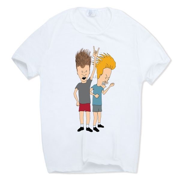 

Hecoolba 2017 Мужчины Женщины Печать Мода Бивис и Батхед футболки O-образным вырезом с к