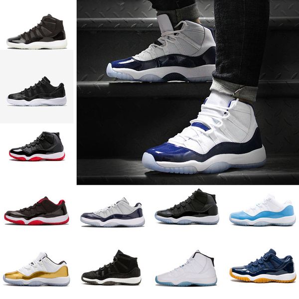 

stock x 11 11s men women basketball shoes bred 2019 metallic silver platinum tint concord 45 sports sneakers shoes 5.5-13