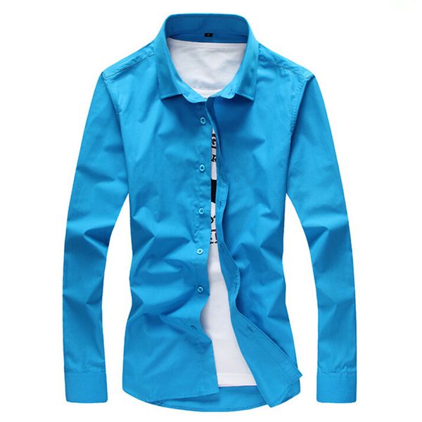 

формальная мужская рубашка с длинным рукавом slim fit твердые мужские классические рубашки формальные рубашки дизайн camisa social masculina, White;black