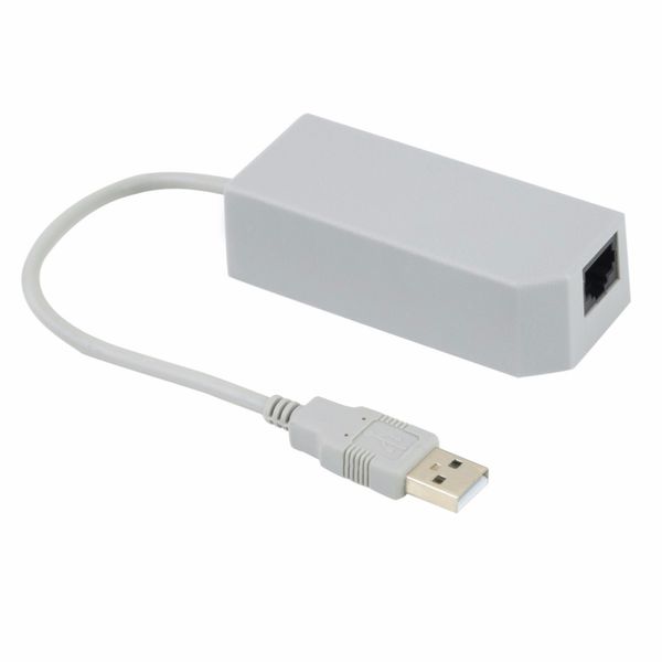 Freeshipping LAN-Netzwerkadapter-Anschluss USB-Internet-Ethernet für Nintendo für Wii/für Wii für U/PC Promotion