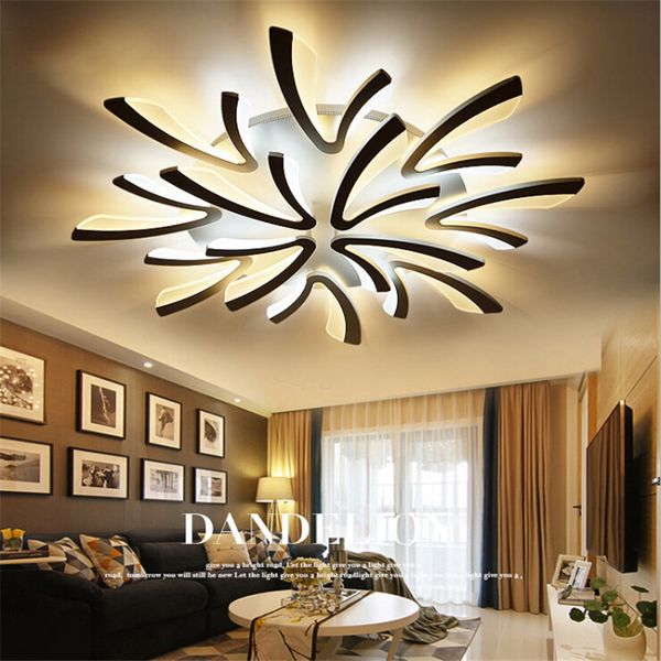 2019 Acrylic Modern Led Ceiling Light Dimmer Lamps Remote Dimmable Alloy Lighting Fixture For Bedroom Dinning Room From Ok360