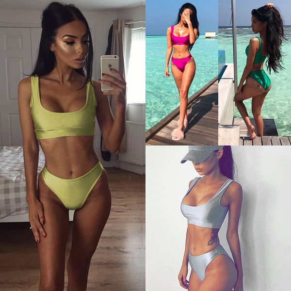 

2018 мода лето из двух частей костюм купальники сексуальные бикини набор для женщин купания пляж купальники s-xl бесплатная доставка, White;black