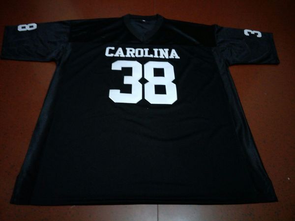 

men #38 george rogers south carolina gamecocks college jersey size s-4xl or custom any name or number jersey, Black;red