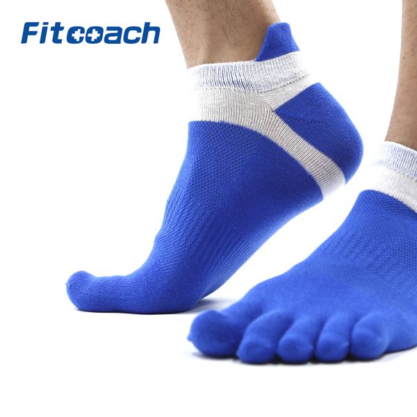 

men's run lightweight no-show toe socks, Black