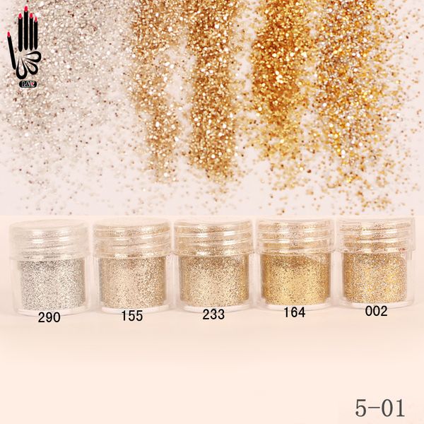 

1 jar/box 10ml nail art champagne silver gold color nail glitter fine powder for naildecoration 300 colors for gel polish 5-01