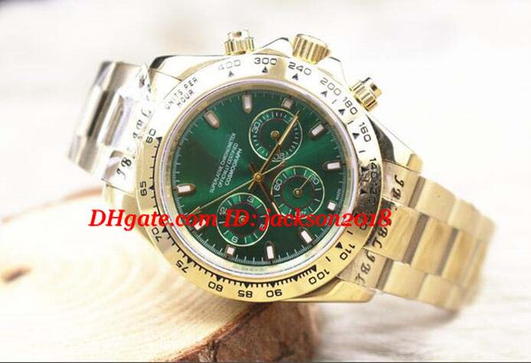 

Top Luxury Watch Men Watch NEW REF. 116508 PAUL NEWMAN 18KT GOLD Green Dial Automatic Complete