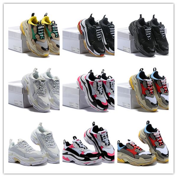 Compre Gran Venta ! Mujeres Hombres Rhyton Vintage Trainer S Fashion Paris Triple S Zapatos De Lujo De Punto Grueso De Punto Retro Zapatos De Día Compre Gran Venta ! Mujeres Hombres Rhyton Vintage Trainer S Fashion Paris Triple S Zapatos De Lujo De Punto Grueso De Punto Retro Zapatos De Día