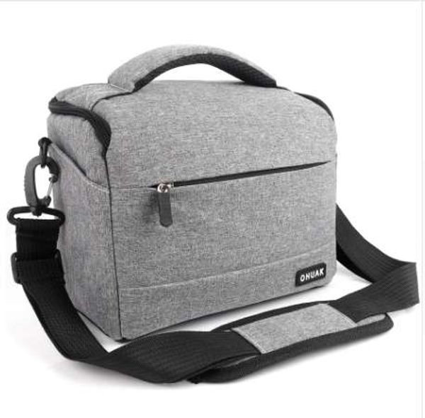 DSLR Câmera Bag Moda Poliéster Bolsa de Ombro Câmera para Canon Nikon Sony Lens Bolsa Bolsa Impermeável Fotografia Foto