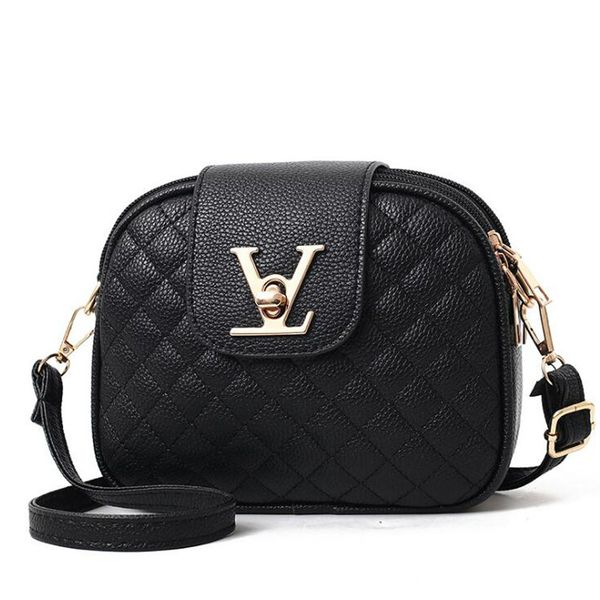 

luxury small crossbody bags for women messenger bags brands designer v letter lady shoulder bag pu leather plaid woman bag sac