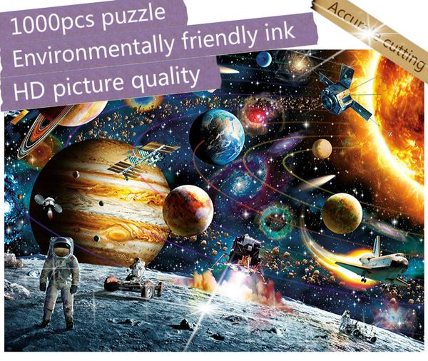 

1000 pieces jigsaw puzzles educational toys scenic figure space stars educational puzzle toy for kids/adults birthday gift t200421