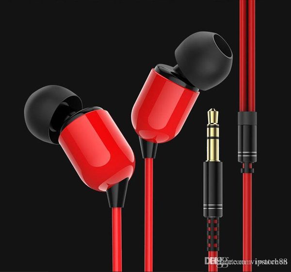 

10pcs 3.5mm in ear 3m cable monitor stereo earphone headphone headset bass sub woofer for universal phone tablet pc mp3 mp4 psp game player