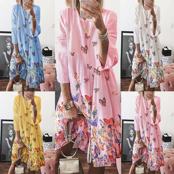 

beach dress pareo summer cover up kaftan swim swimwear women dresses winter new euro spot butterfly printed long sleeve, Blue;gray