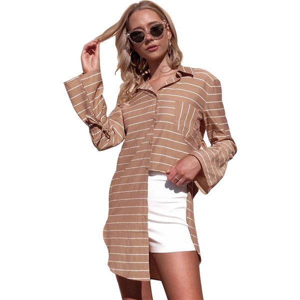 camisas largas de moda para mujer
