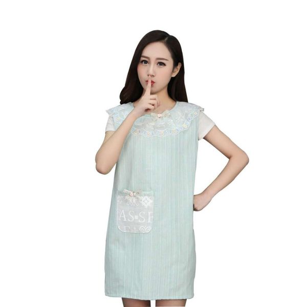 

apron kitchen waterproof cute sleeveless apron female waist overalls antifouling shipping