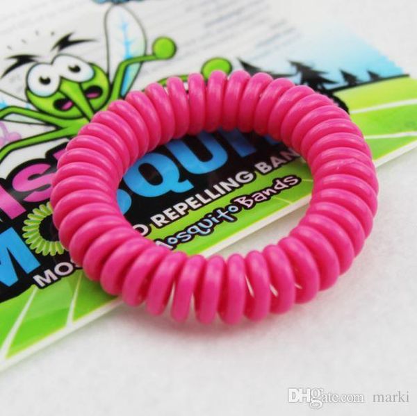

new marki mosquito repellent bracelet stretchable elastic coil spiral hand wrist band telephone ring chain anti-mosquito bracelet wn211a