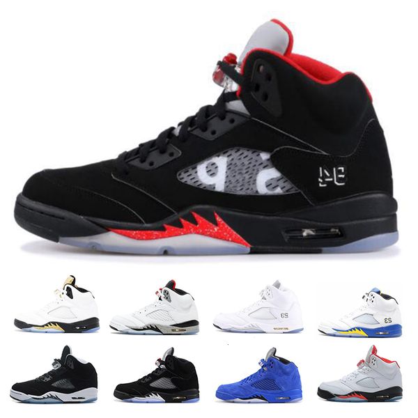 

высокое качество новых 5 5s мужские баскетбольные кроссовки черный металлик винограда oreo 5s красные замши белые цементные кроссовки размер