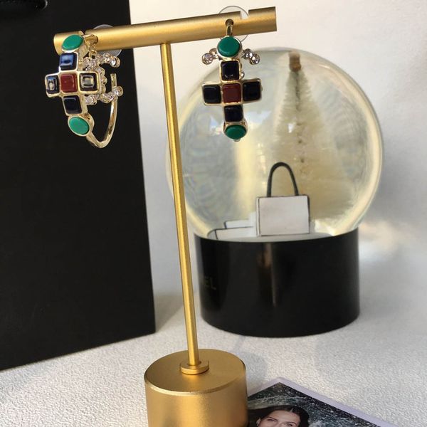 

brass jewellery, mix and match, modern,handsome colorful style, romantic gorgeous earring factory direct sales, Golden;silver