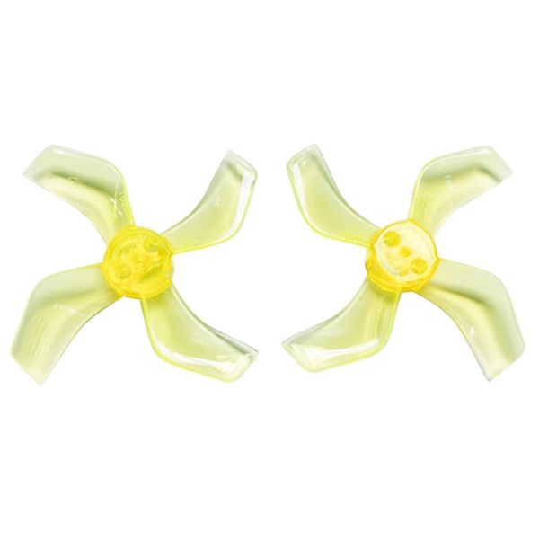 

gemfan 1636 40mm 4-blade 1.5mm mounting hole cw ccw propeller 8pcs - yellow