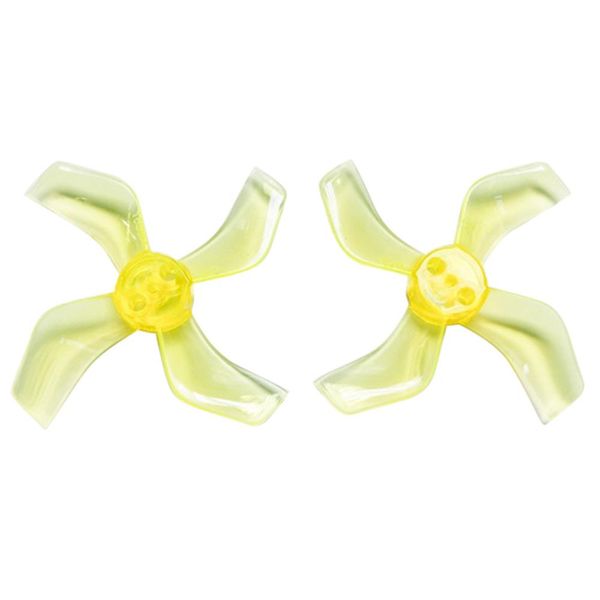 Gemfan 1636 40 milímetros 4-Blade 1,5 milímetros furo de montagem CW CCW Propeller 8PCS - Amarelo