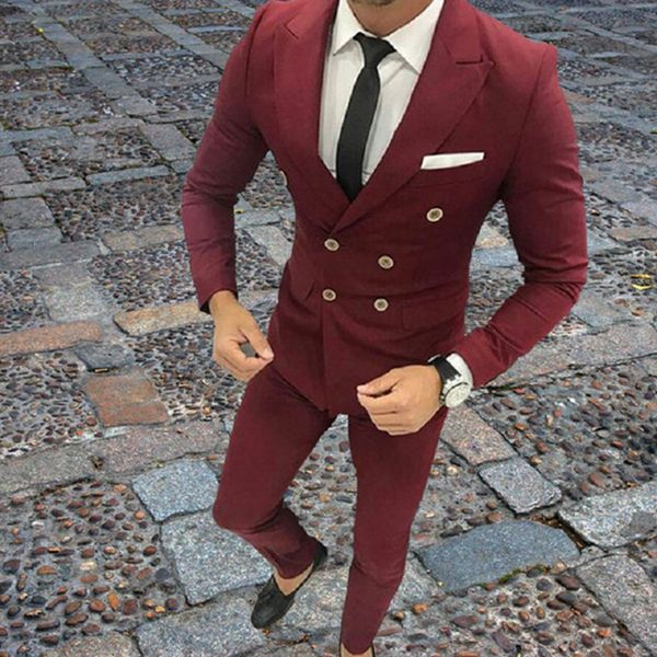 

double-breasted groomsmen lapel groom tuxedos men suits wedding/prom man blazer ( jacket+pants+tie) t04, White;black