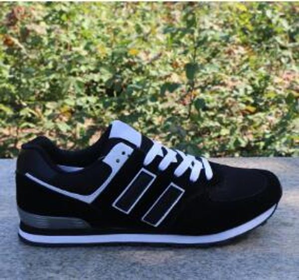 

2022 size 36-44 fashion luxurious sneakers loafers designers men women low cut casual run away shoes 574 outdoor walking shoes, Black