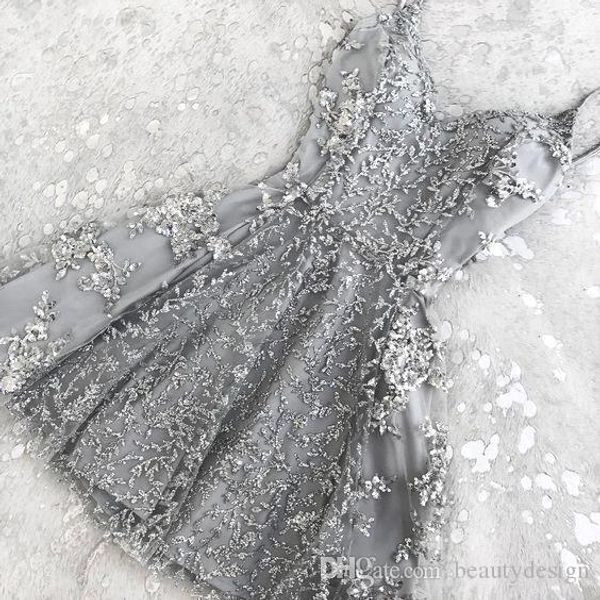 

очаровательная серебряный champagne a-line homecoming платье новых кружев аппликация мини короткая спагетти-планка дешевых коктейль платья п, Blue;pink