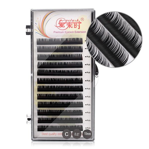 3D Ses Doğal Kirpik Uzatma Yanlış Mink Eyelashes Bireysel Kirpikleri Makyaj Aracı Lif 4 B C D Curl 8-15mm Kirpik Tepsi RRA1554