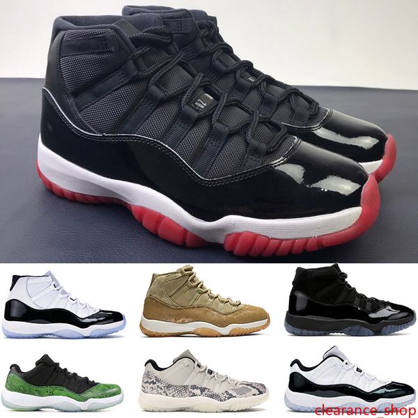 

mens jumpman 11 11s basketball shoes bred cap and gown concord 45 nightshade snake light bone luxury dsigner men women shoes
