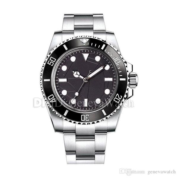 

модные роскошные мужские часы 8215 автоматические часы механический сапфировый черный циферблат корпус из нержавеющей стали 316l браслет flo, Slivery;brown