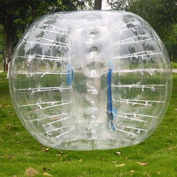 Bola de pára-choque inflável do bestequip bola de futebol 4ft bola de futebol 0.8mm bola de hamster humano de PVC eco-friendly para adultos e crianças