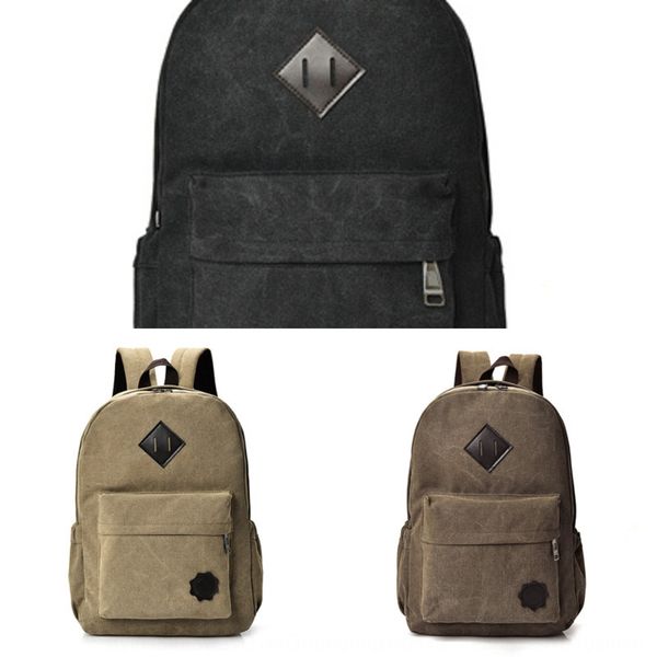 

fashion bagcanvas bag canvas style backpack middle school student bag travel backpack for men and women f8007