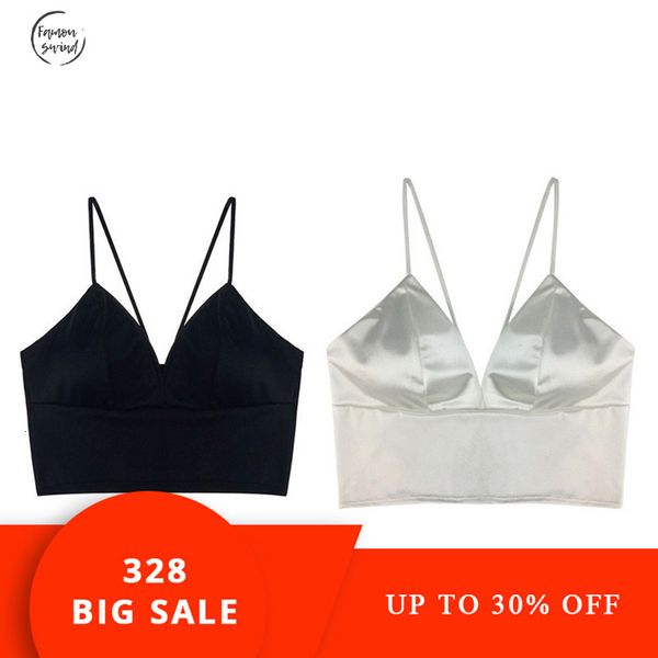 

crop top женщины вязание 2019 цветочные кружева v шеи бюстгальтер bralette vest холтер вязания рукавов top summer, White