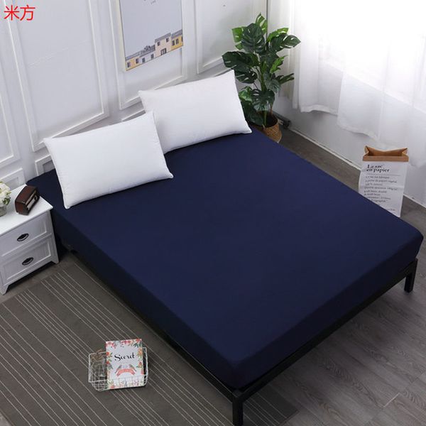 

new coming solid fitted sheet on elastic band mattress cover with elastic rubber band printed bed sheet selling bed linens