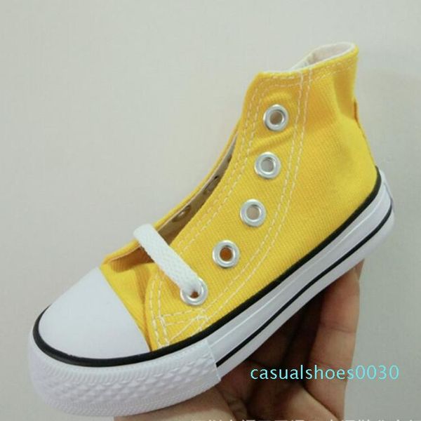 

kids shoes baby canvas sneakers breathable leisure designer shoes children boys girls fashion high - low star shoes 7 colors c30, Black