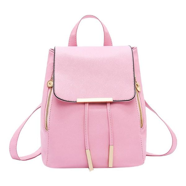

casual tassel backpack female brand leather women's backpack large capacity school bag for girls leisure shoulder bags #t2g