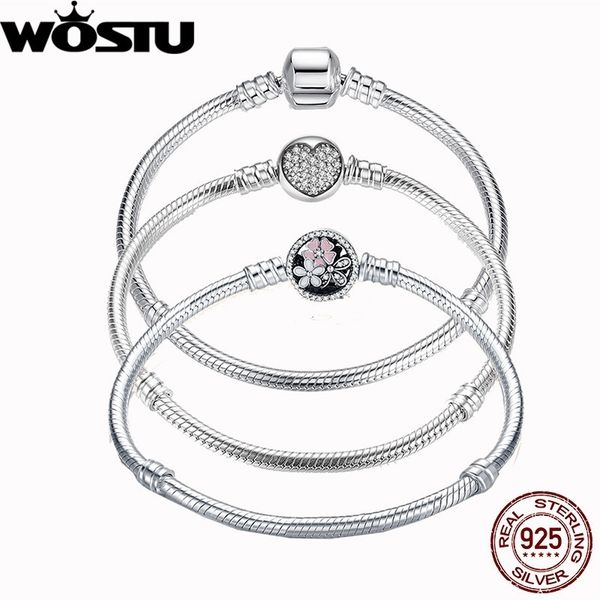 

luxury 100% 925 sterling silver charm bracelet original heart beads chain fit bracelet & bangle for love women jewelry zbbs916, Golden;silver