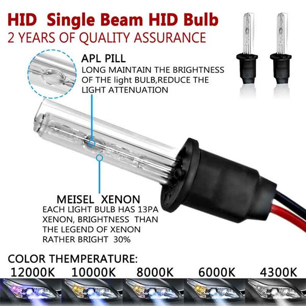 

car 2pcs 55w h1 hid xenon headlight conversion kit 6000k