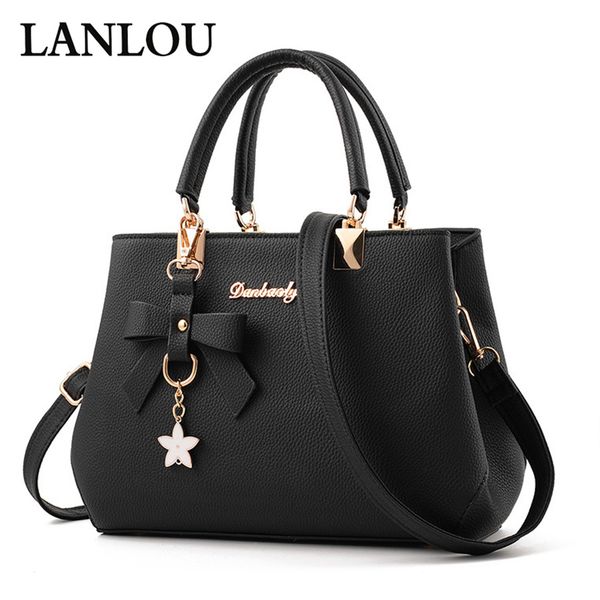 

lan lou elegant shoulder bags women designer luxury handbags women bags plum bow sweet messenger crossbody bag for bag