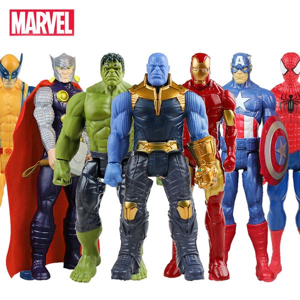

30cm marvel avengers endgame tenos spider hulk iron man captain america thor thunder action figure doll doll