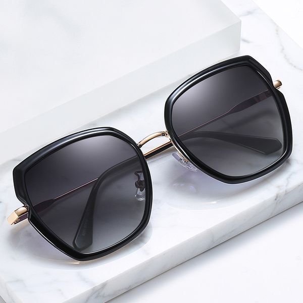 

новая мода поляризованные очки женщин big box - солнцезащитные очки net red street sunglasses оптовой продажи фабрики, White;black