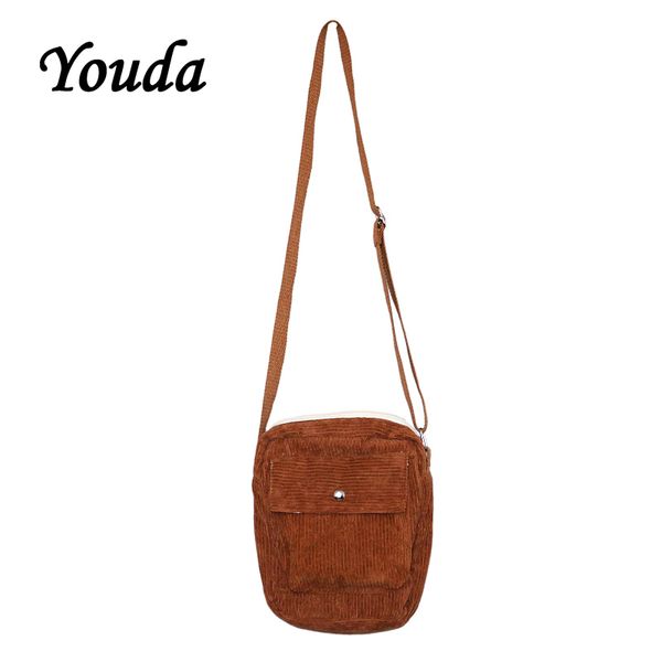 

2020 winter fashion women's bag corduroy material mini phone pouch classic women messenger bag solid color simple shopping tote
