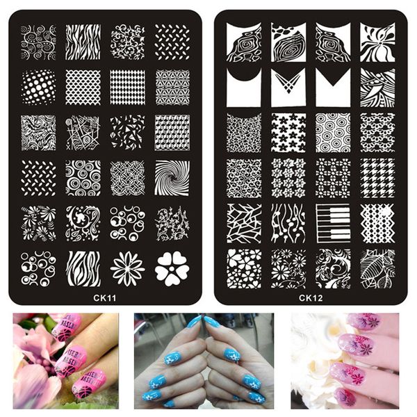 

1pcs nail designs lace stamping image plates stainless steel nail art template polish painting manicure stencil tools, Silver;gold