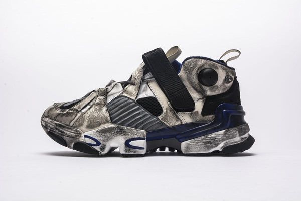 

2019 originals x vetements 17 jointly genetically modified pump sneakers men womens casual inflation casual shoes size 39-45, Black