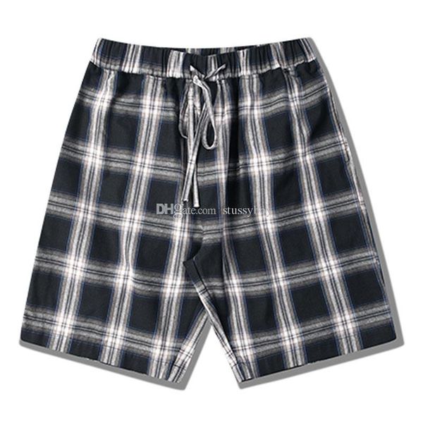 

fashion plaid printing mens designer short pants casual men hip hop designer shorts men summer sport shorts, White;black