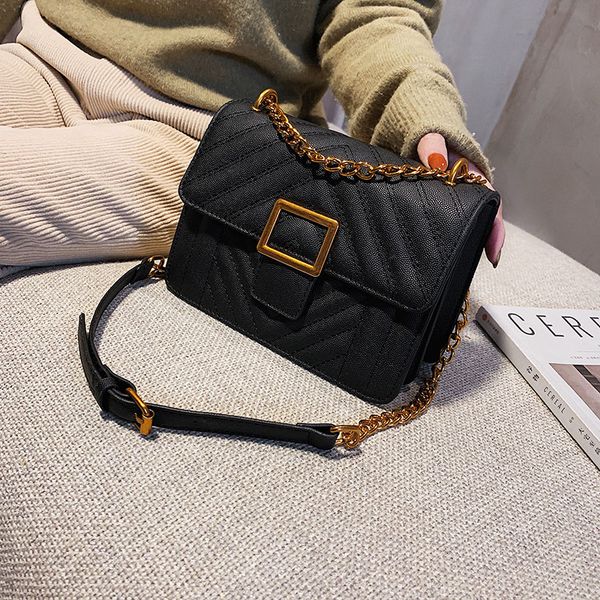 

2019 Good Quality Flap Bags Stripes Bags For Girls Cross body Bolsa Feminina Hanchen wanggong /1