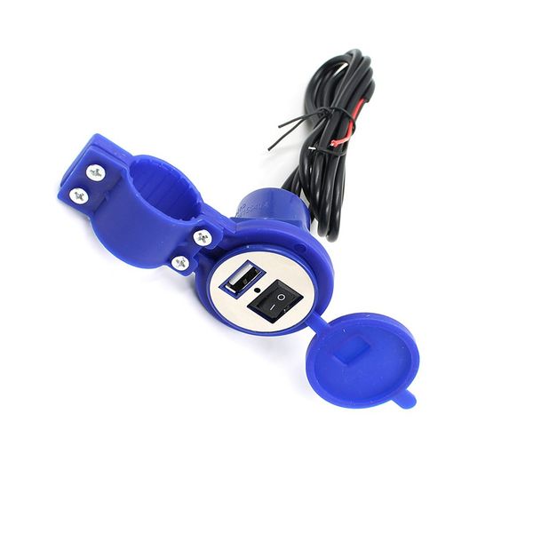 

motorcycle usb car charger with switch waterproof usb scooter modified mobile phone charger 12v ads material