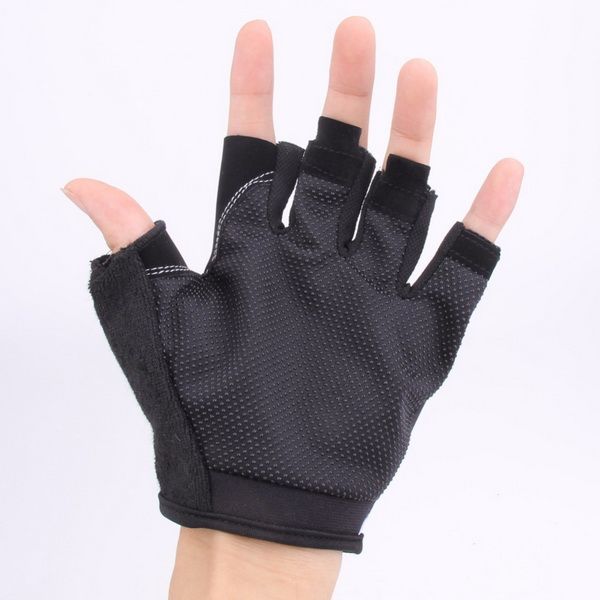 

by dhl or fedex 500 pairs 2018 washable half fingerhiking gloves breathable men and women use for outdoor sports, Black