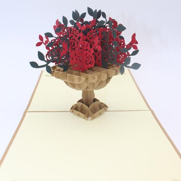 

treasure bowl 3d up cards valentines day gifts postcard with envelope sticker wedding invitation greeting cards anniversary