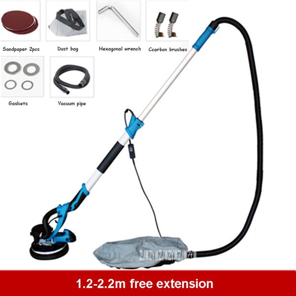 

household wall grinding machine self-priming dust-wall sandpaper machine putty polishing 220v/110v 850w 1.2-2.2m
