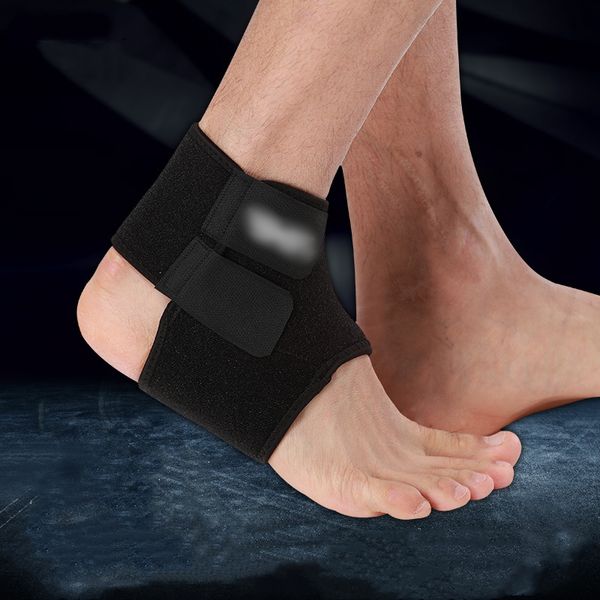 

elasticity ankle support brace adjustment protection foot bandage sprain prevention sport fitness guard band 1 pcs, Blue;black